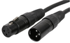 Audio / Video Cable Assembly, Xlr Plug, 3 Way, Xlr Socket, 3 Way, 4.9 Ft, 1.5 M, Black Multicomp - 18J4269 - Newark, An Avnet Company