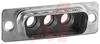 connector,d-subminiature,hybrid plug for 3 size 8 power/coax pin contact - 70144987 - Allied Electronics, Inc.