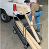 Akro-Mils Versa/Deck R90 3000 lb Powder Coated HDPE Structural Foam Platform Truck - Open Handle - 60 in Deck Length - 14.25 in Deck Height - 10 in Pneumatic Casters - R90210B2012 - R90210B2012 - R. S. Hughes Company, Inc.