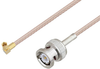 BNC Male to SSMC Plug Right Angle Cable 6 Inch Length Using RG316-DS Coax - PE3C4476-6 - Pasternack