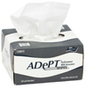 NuTrend Adept White Tissue Cleaning Wipe - Pop-up Dispenser Box - 280 wipes per box - 4.5 in Overall Length - 8 in Width - NUTREND 4152015 - NUTREND 4152015 - R. S. Hughes Company, Inc.