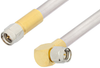 SMA Male to SMA Male Right Angle Cable 36 Inch Length Using PE-SR401AL Coax - PE34200-36 - Pasternack