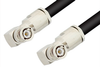 BNC Male Right Angle to BNC Male Right Angle Cable 60 Inch Length Using RG213 Coax - PE3384-60 - Pasternack