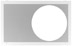 Grille-Clock/Speaker, Steel, Recessed, 27.25in L x 17in H, White - AP-300 - Visual Sound, Inc.