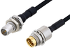 Slide-On BMA Plug Bulkhead to Slide-On BMA Jack Bulkhead Cable 36 Inch Length Using PE-SR405FLJ Coax - PE3C4851-36 - Pasternack
