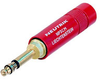 Neutrik NP3CM-R Mil/B-Gauge Type Phone Plug Red -- NEUNP3CMR