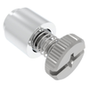 Captive Screw, M4 X 0.7 Thread, Flare-in, Phillips/Slot Combination, Knurled Bright Knob -- 52-99-399-006 - Image