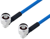 Plenum N Male Right Angle to N Male Right Angle Low PIM Cable 200 CM Length Using SPP-250-LLPL Coax , LF Solder - PE3C4145-200CM - Pasternack