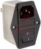 EMI POWER LIN FILTER, MULTI FUNCTION MOD, W/O VOLT SELECT, W/IEC CONN, SINGL FUS - 70133420 - Allied Electronics, Inc.