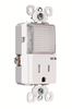 TradeMaster Hallway Light & Single Receptacle -- TM8HWLTRWCC