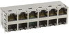 Rj45 Connector, Jack, 16P16C, 2Port, Th; Modular Connector Type Bel Magnetic Solutions - 50AC1183 - Newark, An Avnet Company