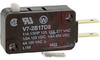 Switch, Basic, Miniature, 11 Amps, 250 VAC, Pin Plunger, SPDT, Quick Connect -- 70120162