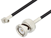 SMC Plug Right Angle to BNC Male Cable 50 CM Length Using RG174 Coax - PE3C1988-50CM - Pasternack
