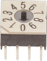 Rotary DIP Switches, Surface and Through-Hole Mounting - P60A & P60AS Series - APEM Components, Inc.