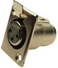 Connector, Xlr Audio, Rcpt, 3Pos, Panel; No. Of Contacts Cliff Electronic Components - 17AC6980 - Newark, An Avnet Company