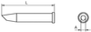 Soldering Iron Tip, 45 Round, Bent, 3.2 Mm Rohs Compliant Weller - 34P1554 - Newark, An Avnet Company