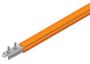 Safe-Lec 2 Conductor Bar 100A Galv Steel, Orange PVC Cover, w/ Splice Joint,  4.5M -- XA-310101-J - Image