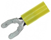 Terminal, Spade/fork, #10, Crimp, Yellow; Product Range Amp Te Connectivity - 50B454 - Newark, An Avnet Company