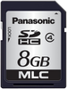 Flash Sd Memory Card, 8Gb, Slc, Class 4, P Series; Blank Media Flash Memory Type Panasonic - 08X1152 - Newark, An Avnet Company