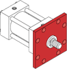 Series A Pneumatic Cylinder - Model A21 NFPA Style MF5 -- Rod Square Flange Mounting - Image