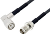 TNC Male Right Angle to TNC Female Cable 50 cm Length Using LMR-195 Coax with HeatShrink, LF Solder - PE3W06109LF/HS-50CM - Pasternack