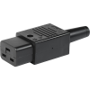 IEC Connector C19, Rewireable, Straight - 0104U - SCHURTER Inc