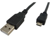 6' USB 2.0 Cable, A to Micro 5 Pin, M-M, Black - 150150 - Computer Network Accessories, Inc.