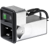 IEC Appliance Inlet C20 with Filter, Line Switch 2-pole - EC12 - SCHURTER Inc