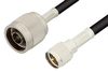 N Male to Mini UHF Male Cable 72 Inch Length Using RG58 Coax, RoHS - PE3282LF-72 - Pasternack