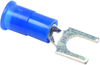 Terminal, Spade/fork, #10, Crimp, Blue; Product Range Multicomp - 14T2218 - Newark, An Avnet Company