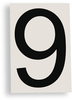 ToughStripe Die-Cut Black Letter 9 - 121901 - Brady Corporation