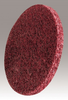 3M Scotch-Brite GP-UW Unitized Aluminum Oxide Medium Deburring Wheel - Fine Grade - Arbor Attachment - 6 in Diameter - 1 in Center Hole - Thickness 1 in - 02704 -- 048011-02704 - Image