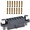 10+10 Pos. Female DIL 22 AWG Cable Conn. Kit, Jackscrews -- M80-4802005 - Image