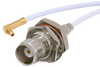 TNC Female Bulkhead to MMCX Plug Right Angle Cable 36 Inch Length Using RG188 Coax - PE35635-36 - Pasternack