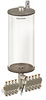 Levelux Clear View Multiple Feed Electro Lubricator, 1 gal Acrylic Reservoir, 9 Feeds, 1/8