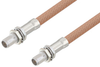 Slide-On BMA Plug Bulkhead to Slide-On BMA Plug Bulkhead Cable 6 Inch Length Using RG400 Coax - PE3C4950-6 - Pasternack