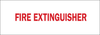 Brady Bradyglo B-120 Fiberglass Reinforced Polyester White Fire Equipment Sign - 14 in Width x 5 in Height - TEXT: FIRE EXTINGUISHER - 71649 - 754476-71649 - R. S. Hughes Company, Inc.
