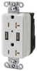 Combination Switch/Receptacle -- SNAP20USBW - Image