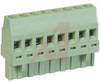 Plug, Terminal Block; 30 to 14 AWG; 8; 12 A; 300 V; M3; Screw Cage; 5.08 mm - 70078095 - Allied Electronics, Inc.