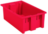 Akro-Mils 0.5 ft, 3.7 gal 45 lb Red Industrial Grade Polymer Stackable Tote - 18 in Length - 11 in Width - 6 in Height - 35180 RED -- 35180 RED - Image