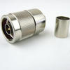 N Male (Plug) Connector For LMR-400 Cable, Crimp/Non-Solder Contact, Nickel Plated Brass Body , Length 1.43 In - SC9118 - Fairview Microwave Inc.