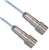 Vacuum Rated TVAC Twinaxial High Temp PFA jacket 78 Ohm TTM Threaded Crimp Plug to TTM Threaded Crimp Plug .129