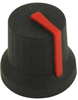 Soft Touch Knob, Rubber, Blk/red, 16.2Mm; Shaft Type Multicomp Pro - 02AH4553 - Newark, An Avnet Company