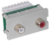 Datacommunication Face Plate with Jack - IMAR1101GY - Hubbell Incorporated