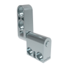Constant Torque Hinge, Asymmetric, Forward Torque 0.28 N-m , Reverse Torque 0.23 N-m , Rivet / Screw , Zinc Alloy, Natural - ST-7A2-25FT-33 - Southco