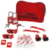 120/277V Breaker Lockout Pouch With Brady Safety Padlocks & Tags - 99302 - Brady Corporation
