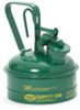 Eagle Green Galvanized Steel 1 qt Safety Can - 8 in Height - 5 1/4 in Overall Diameter - 048441-00449 -- 048441-00449 - Image