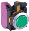Switch, Pushbutton, Spst-Nc, 10A, 240V Ac/dc, Green; Product Range Idec - 60T3166 - Newark, An Avnet Company