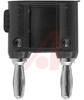 Banana Plug, Component Mounting Double,Black - 70197817 - Allied Electronics, Inc.