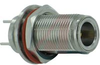 connector,rf coaxial,n bulkhead pcb receptacle jack,vertical,50 ohm - 70032114 - Allied Electronics, Inc.